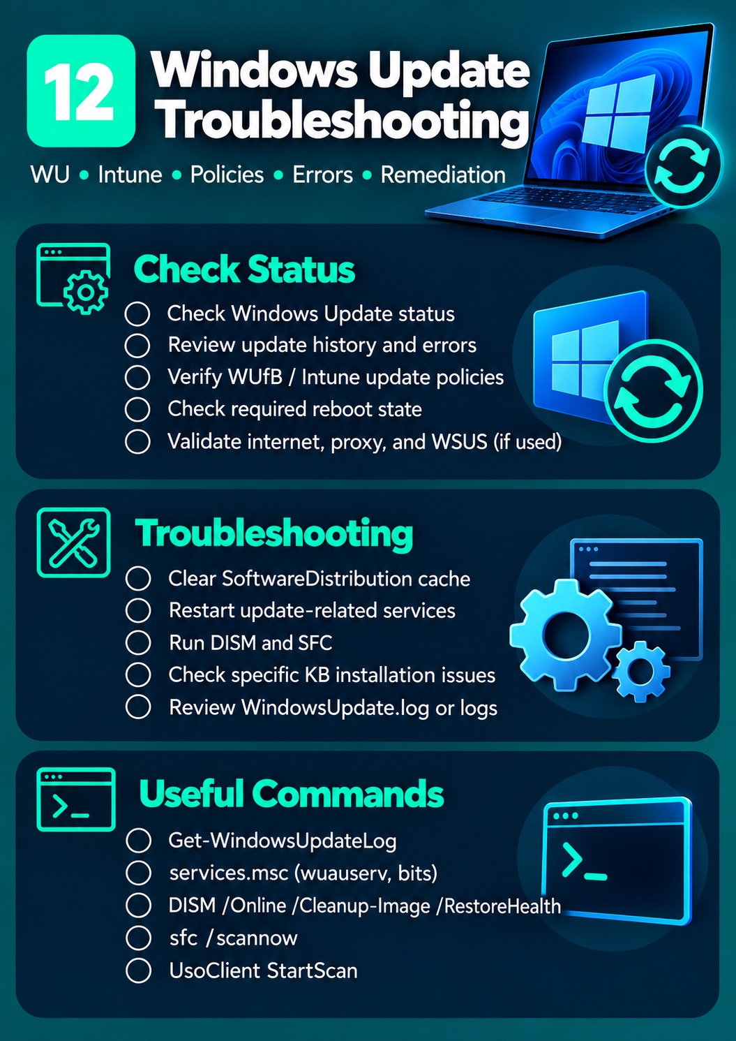 Windows Update cheat sheet