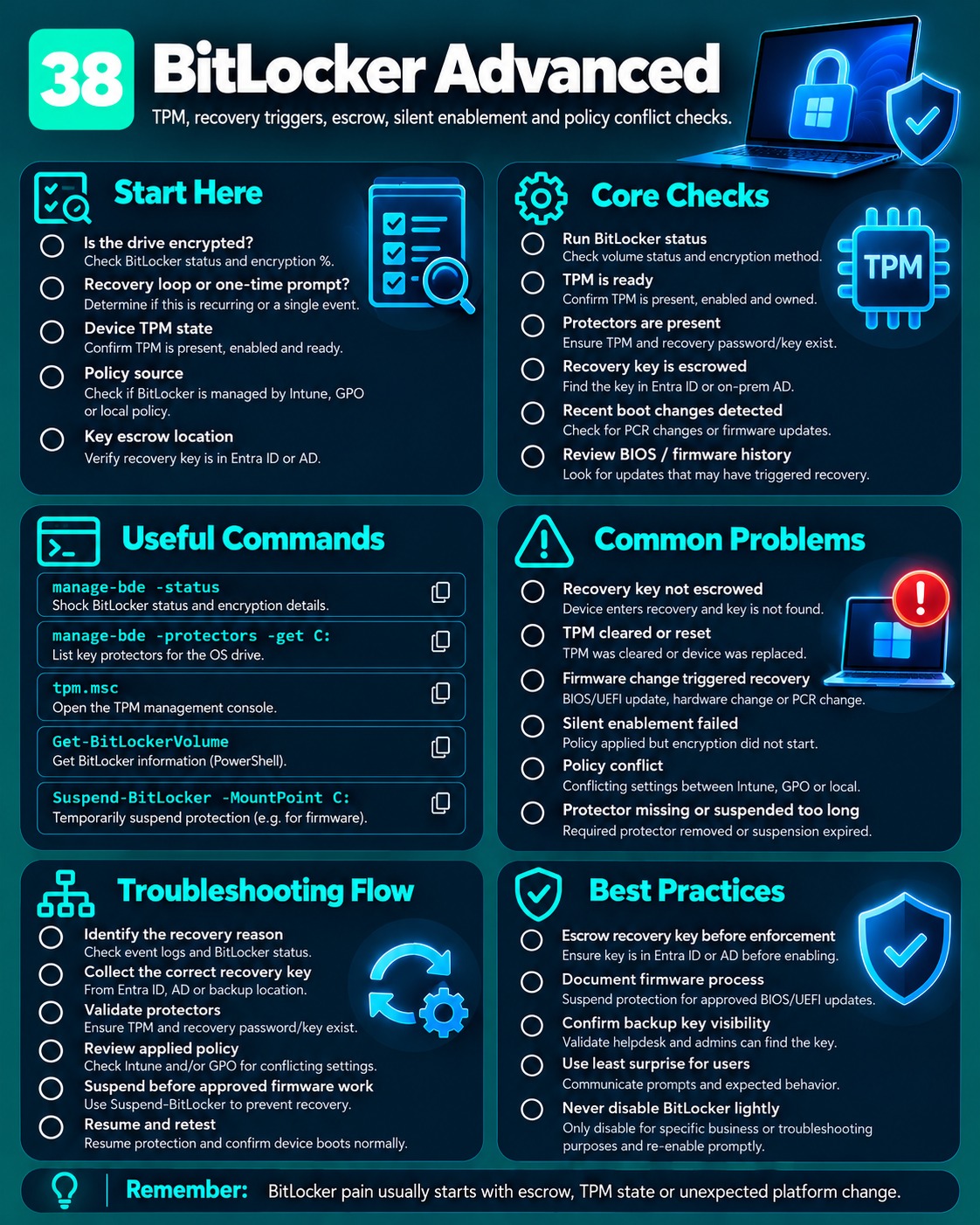 BitLocker Advanced cheat sheet